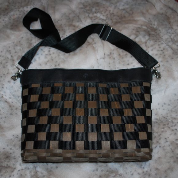 PRICE REDUCED - Longaberger To Go Black Messenger Bag - NWOT